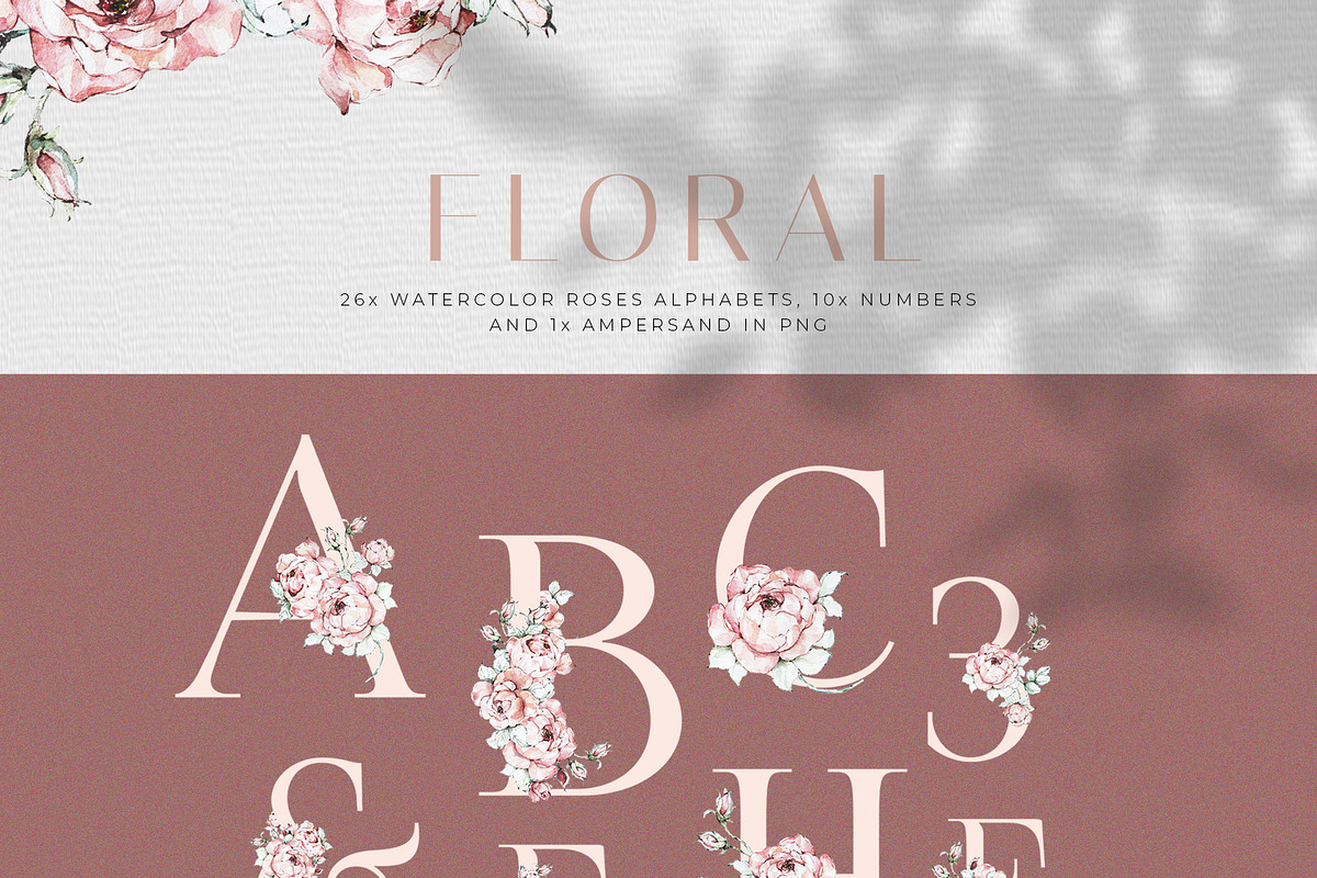 Watercolor Roses Clipart, an Illustration by WalaPalette (Photo 6 of 11)