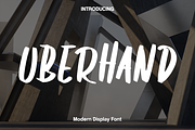 Uberhand - Modern Display Font, a Handwritten Font by Luna Shop (Thumbnail 1 of 6)
