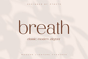 Breath | Modern Ligature Serif, a Serif Font by Pentagonistudio (Thumbnail 1 of 11)