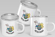 Kids Easter Bunny and Chick Friends, a Seasonal Illustration by Ghagra (Thumbnail 6 of 7)