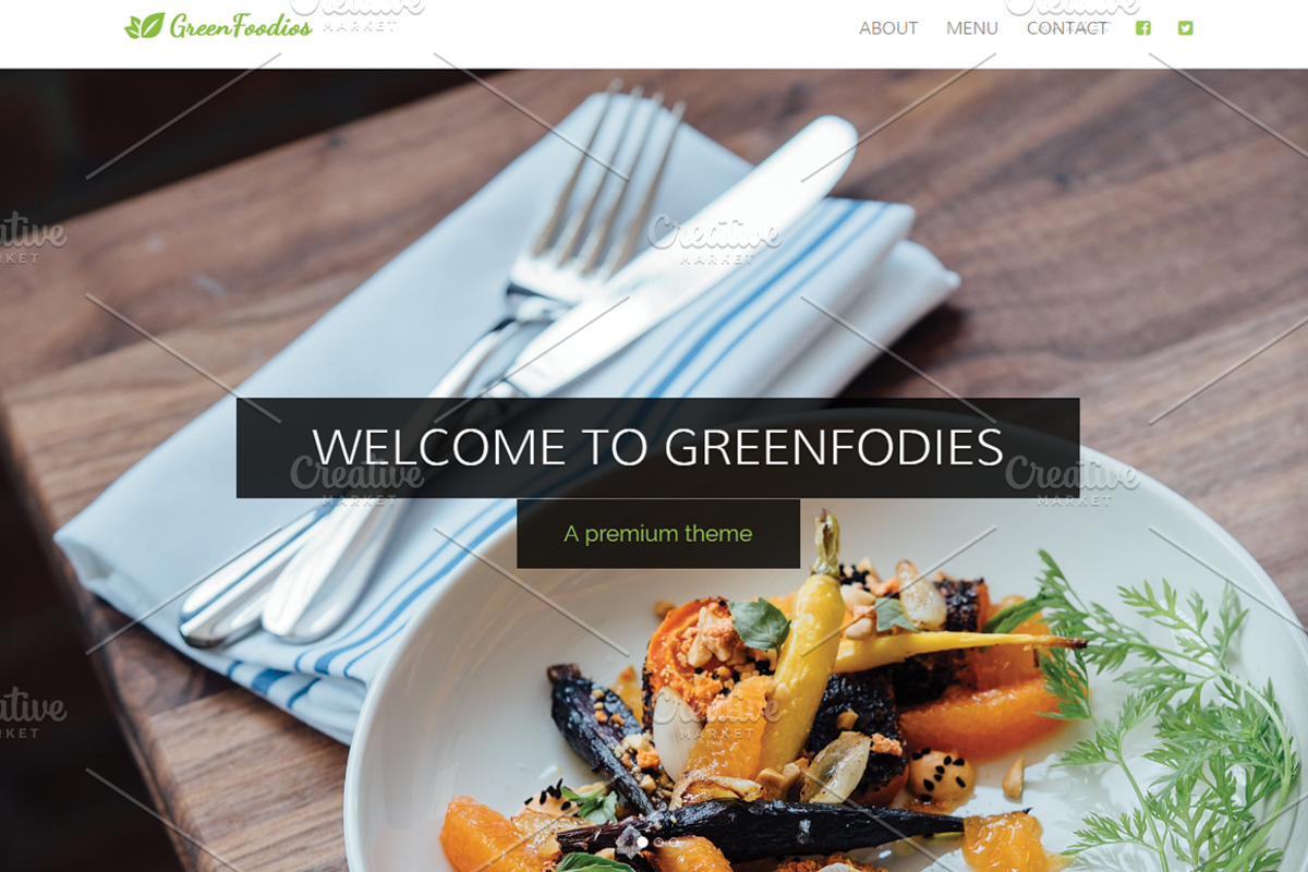 Restaurant Theme website, a Bootstrap Template by Khryna Designs (Photo 2 of 2)