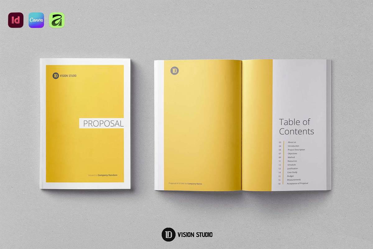 Minimal Proposal Canva InDesign, a Brochure Template by ID Vision Studio (Photo 8 of 16)