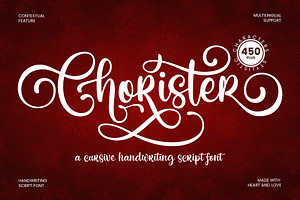 Chorister - Handwriting Script Font, a Handwritten Font by Inviline.co