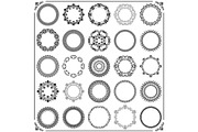 Vintage Set of Vector Round Elements, a Pattern Graphic by FineArtStudio (Thumbnail 1 of 3)