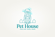 pet house care line art icon logo, a Branding & Logo Template by Blazybone (Thumbnail 1 of 2)