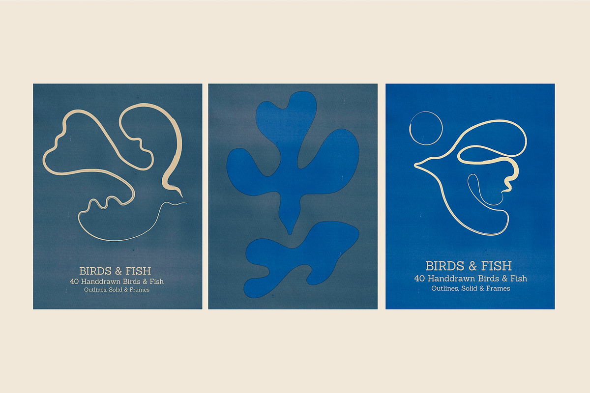 Birds & Fish - Hand Drawn Sea & Sky, a Decorative Illustration by Madeline ODonoghue Design (Photo 9 of 9)