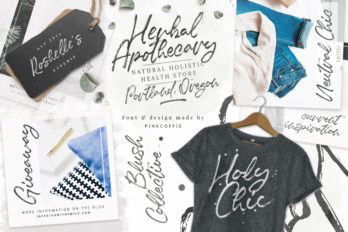 Blush Collective - 4 Fonts + Extras! preview 4