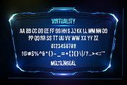 Virtuality, a Font by Fachranheit Studio (Thumbnail 13 of 14)