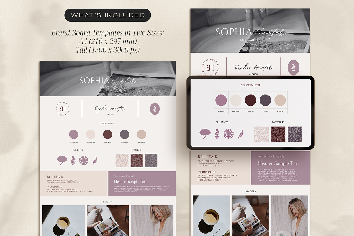 Author Brand Board, a Branding & Logo Template by Creatif Foundry (Photo 3 of 6)