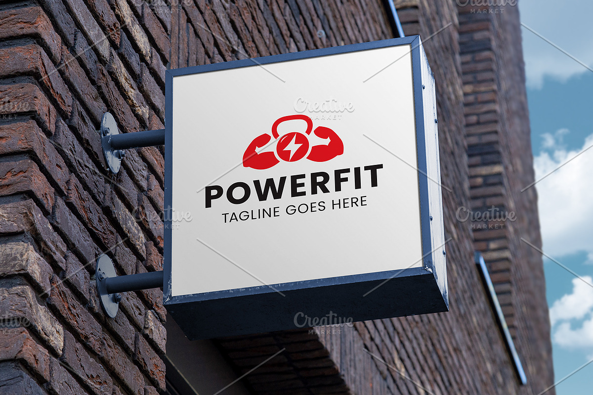 Power Fit-Gym Logo Template, a Branding & Logo Template by Logo Lab (Photo 2 of 3)