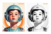 Pencil Sketch Photo Effect Template, a Layer Style Add-On by DesignerCandies (Thumbnail 2 of 6)