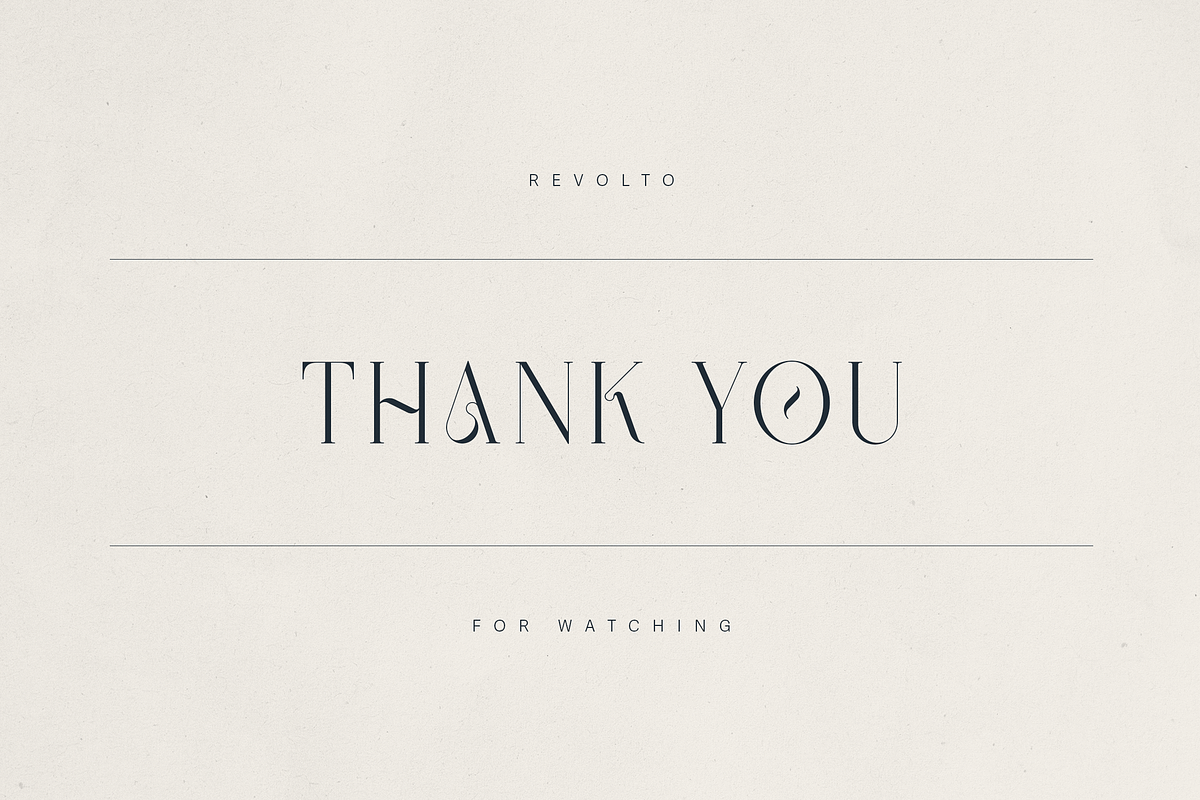 Revolto – Elegant Display Serif Font, a Serif Font by Only Fonts (Photo 11 of 11)
