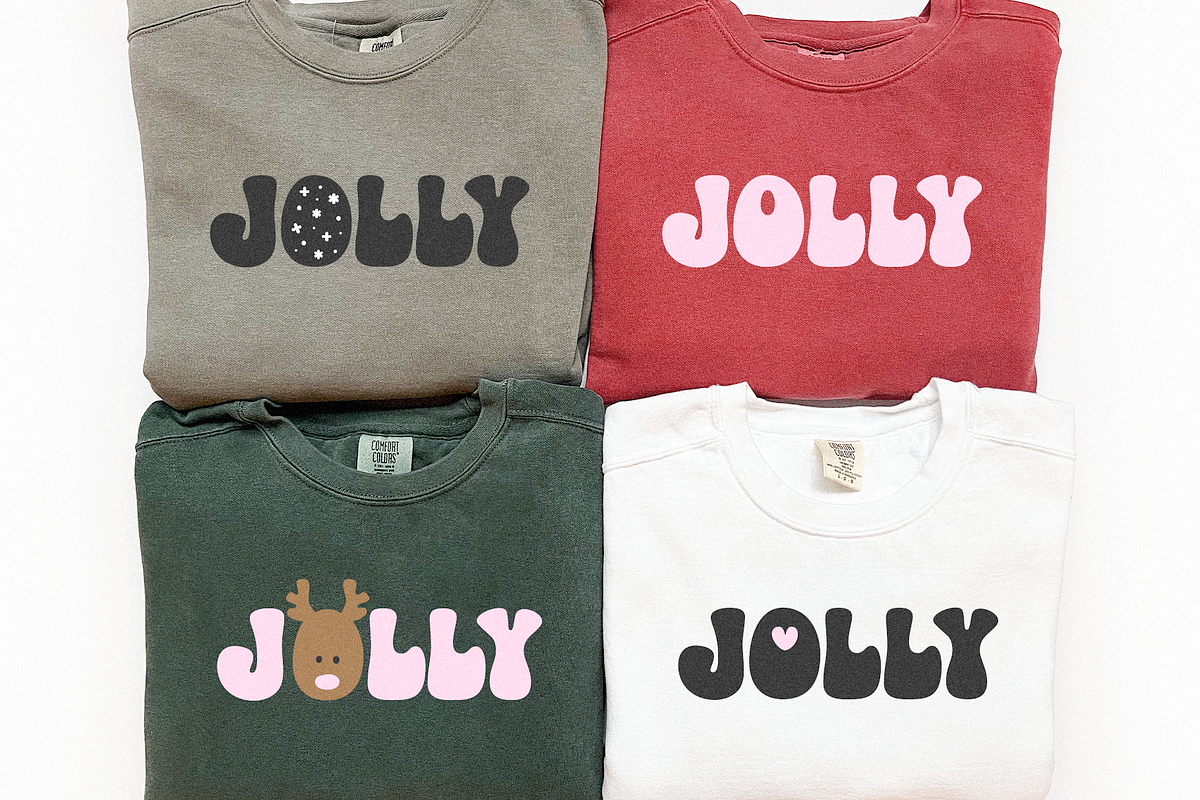 Jolly Days | Retro Christmas Font, a Sans Serif Font by KA Designs (Photo 8 of 11)