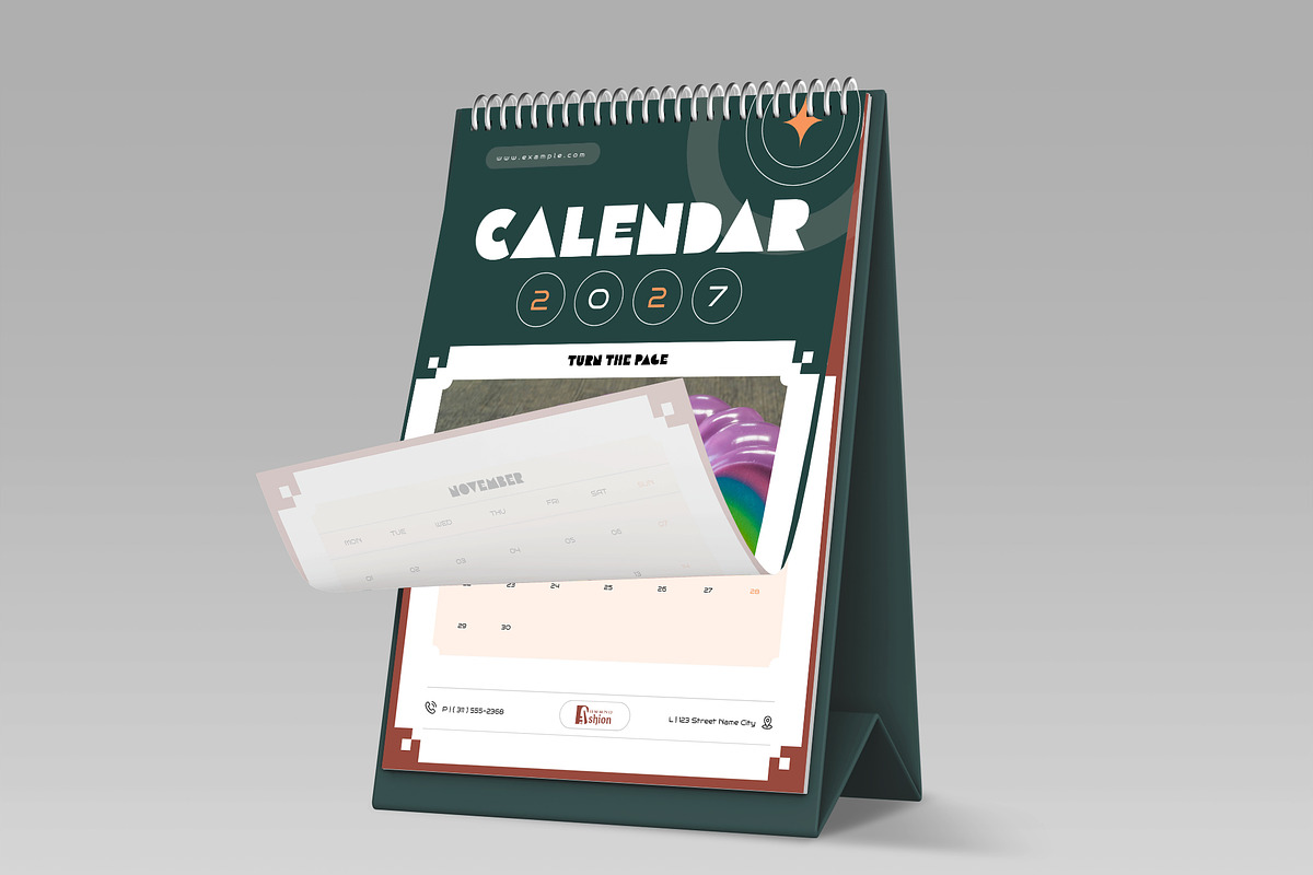 2027 Wall Calendar Template, a Stationery Template by NorthPeak (Photo 4 of 5)