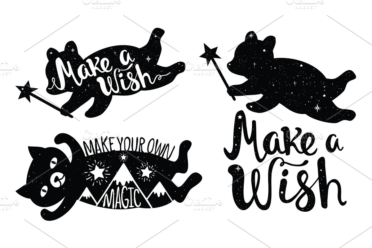 Make a wish prints and patterns, a Pattern Graphic by JULYMILKS (Photo 1 of 3)
