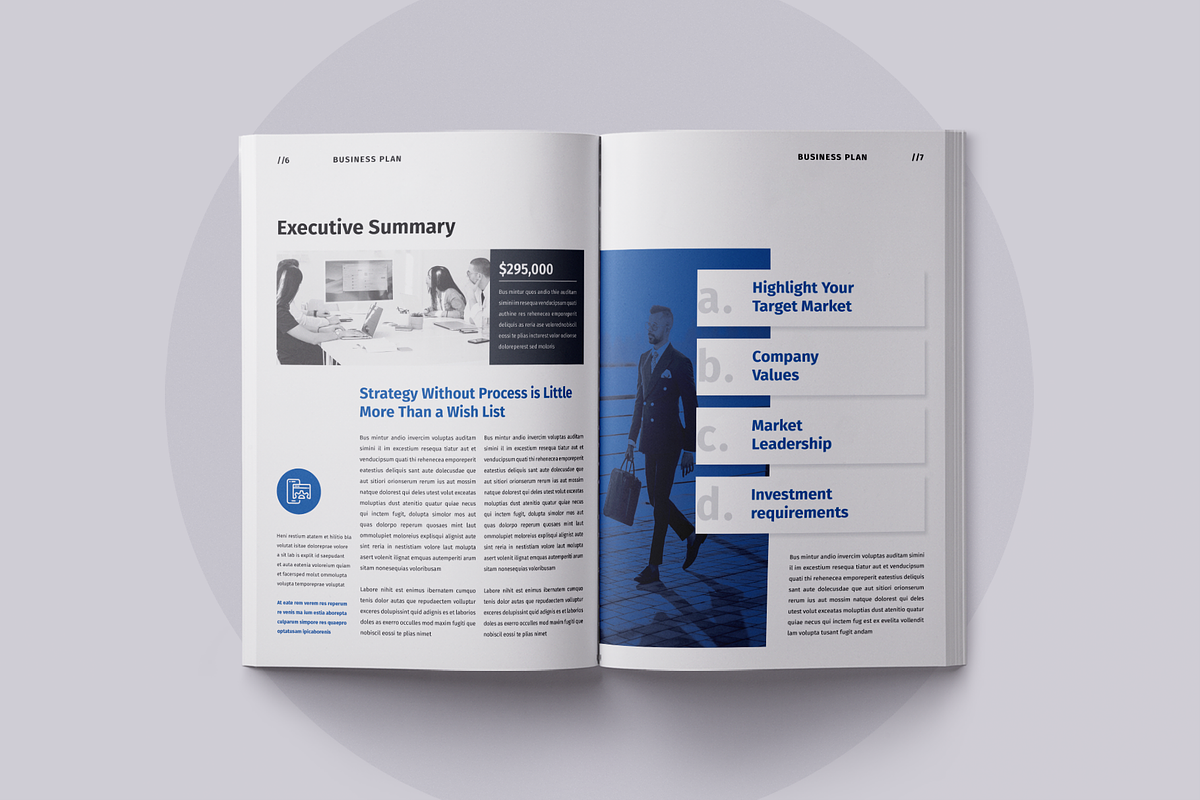 Business Plan | Canva, a Brochure Template by ArtisticLand (Photo 4 of 11)