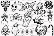 Spooky Christmas - festive PNG SVG, a Seasonal Illustration by Sonch' s Curiosities (Thumbnail 2 of 3)