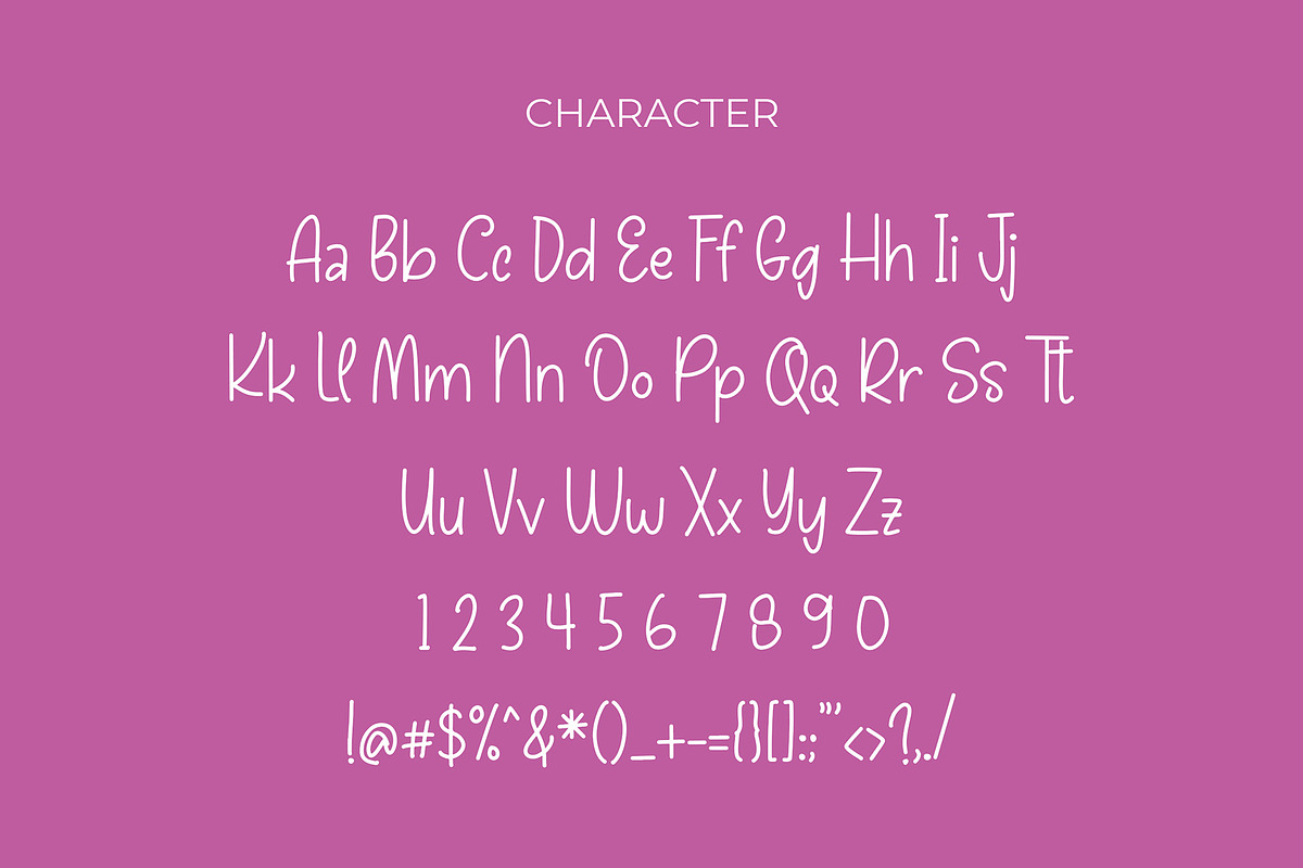 Bunny Doll Playful Handwritten Font preview 3