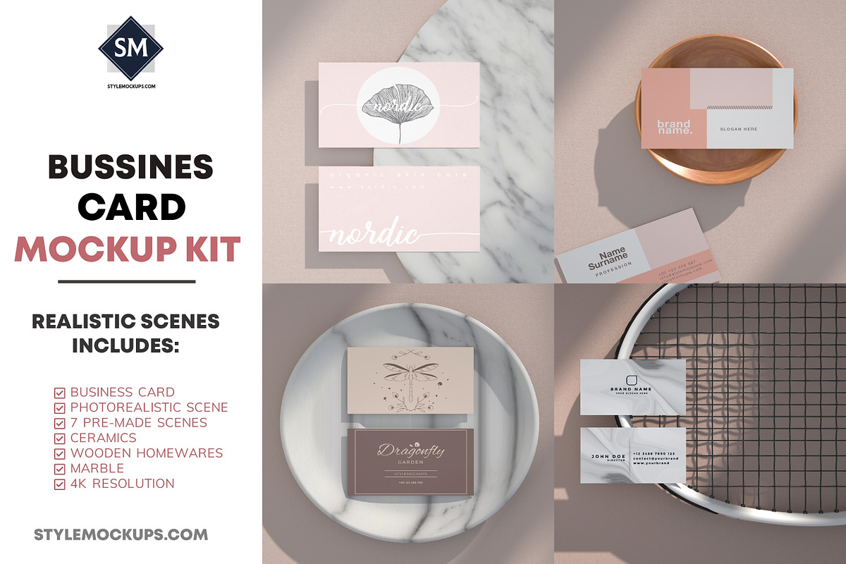 Business Card Mockup Kit, a Product Mockup by StyleMockups (Photo 1 of 8)