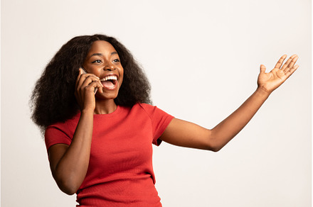 Portrait Of Excited African American, a Person Photo by Prostock-Studio