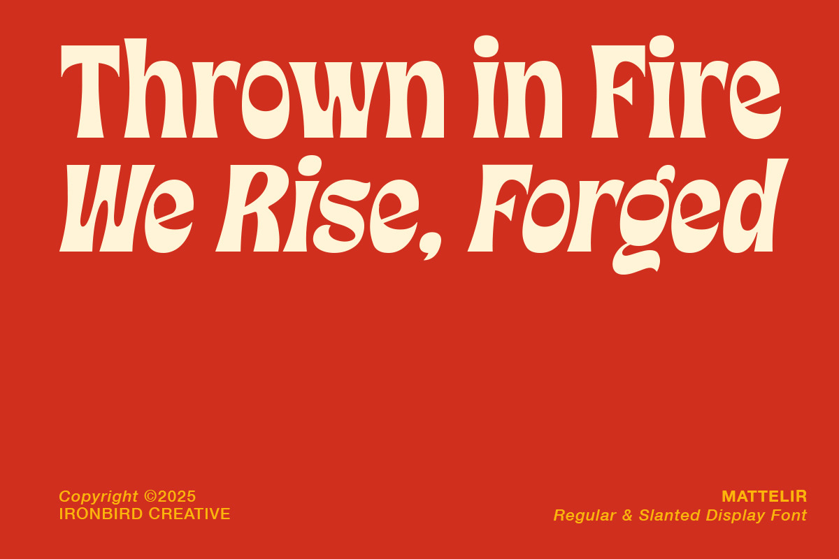 IC Mattelir - Bold & Quirky Font, a Sans Serif Font by IronbirdCreative (Photo 2 of 10)