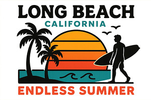 Long Beach California offers an, an Illustration by ZinetroN