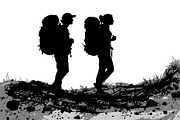 Hiker and Mountain Bundle, an Illustration by Creativeshirt (Thumbnail 11 of 21)