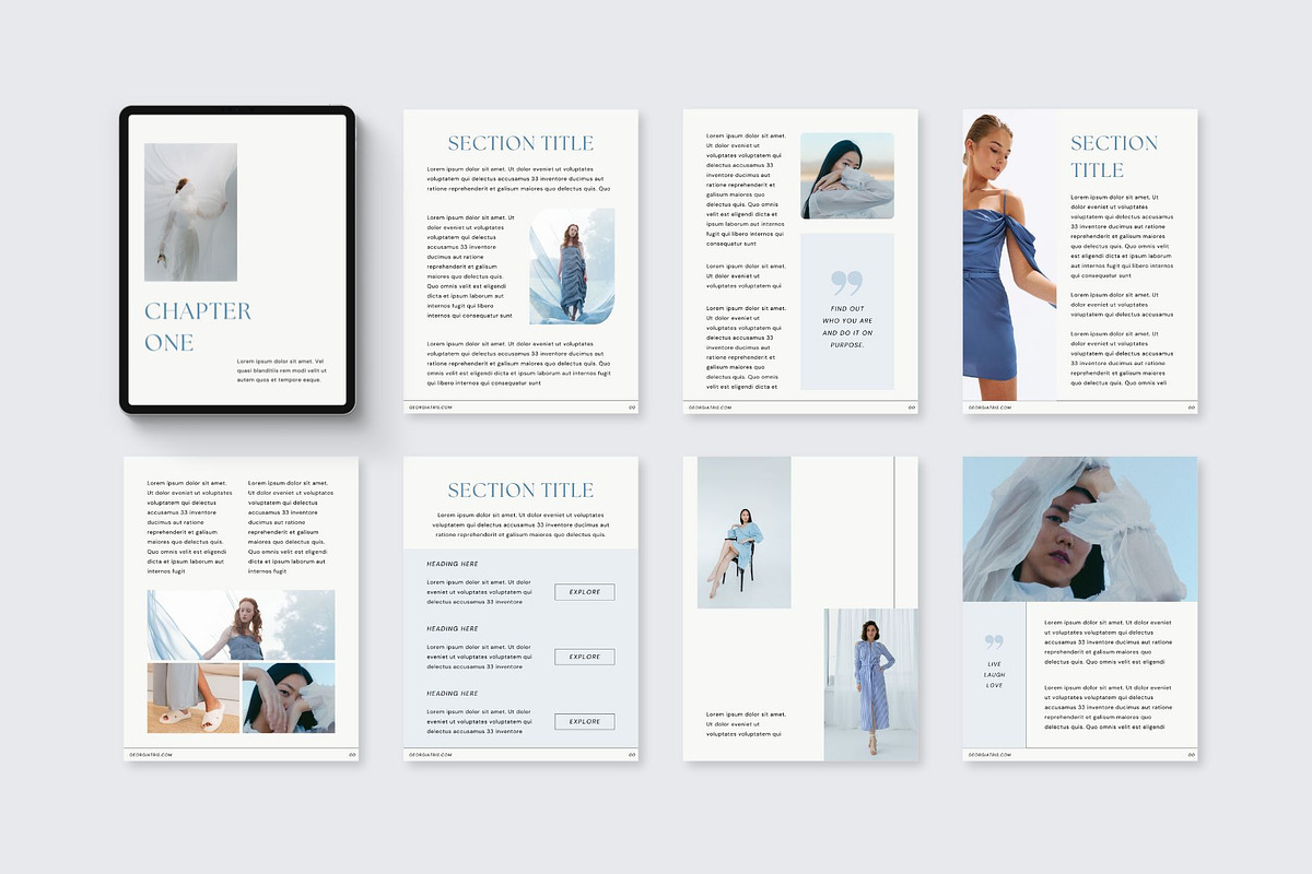 E-book Canva Template | Indigo, a Print Template by BoldNStudio (Photo 5 of 10)