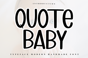 Quote Baby, a Font by FreshTypeINK