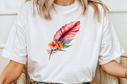 Feathers of Style, Flamingo Feathers, an Illustration by Pixels.Craft (Thumbnail 6 of 7)