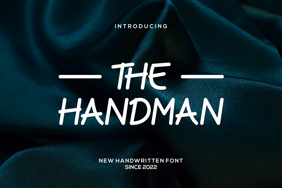 TheHandman, a Script Font by riotama85 (Photo 1 of 5)