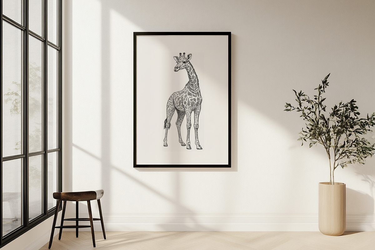 African Safari Animals & Trees Set, an Animal Illustration by NatalieArtShop (Photo 7 of 7)