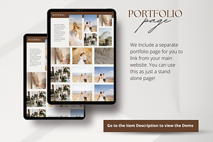 Photographer Canva Website