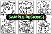 Bold and Easy Spooky Fun Coloring, a Seasonal Illustration by Craftsbeefy (Thumbnail 2 of 4)