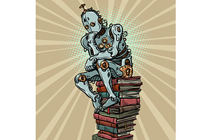Pop Art Retro Artificial, a Technology Illustration by studiostoks