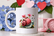 Whimsical Summer Snail Clipart, an Illustration by Craft Nest (Thumbnail 8 of 12)