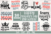 Happy Mother's Day SVG Bundle, a Graphic by Buycreativedesign (Thumbnail 1 of 6)