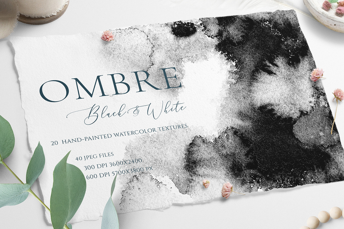 Black & White Ombre Texture, a Texture Graphic by Catherine Wheel (Photo 1 of 5)