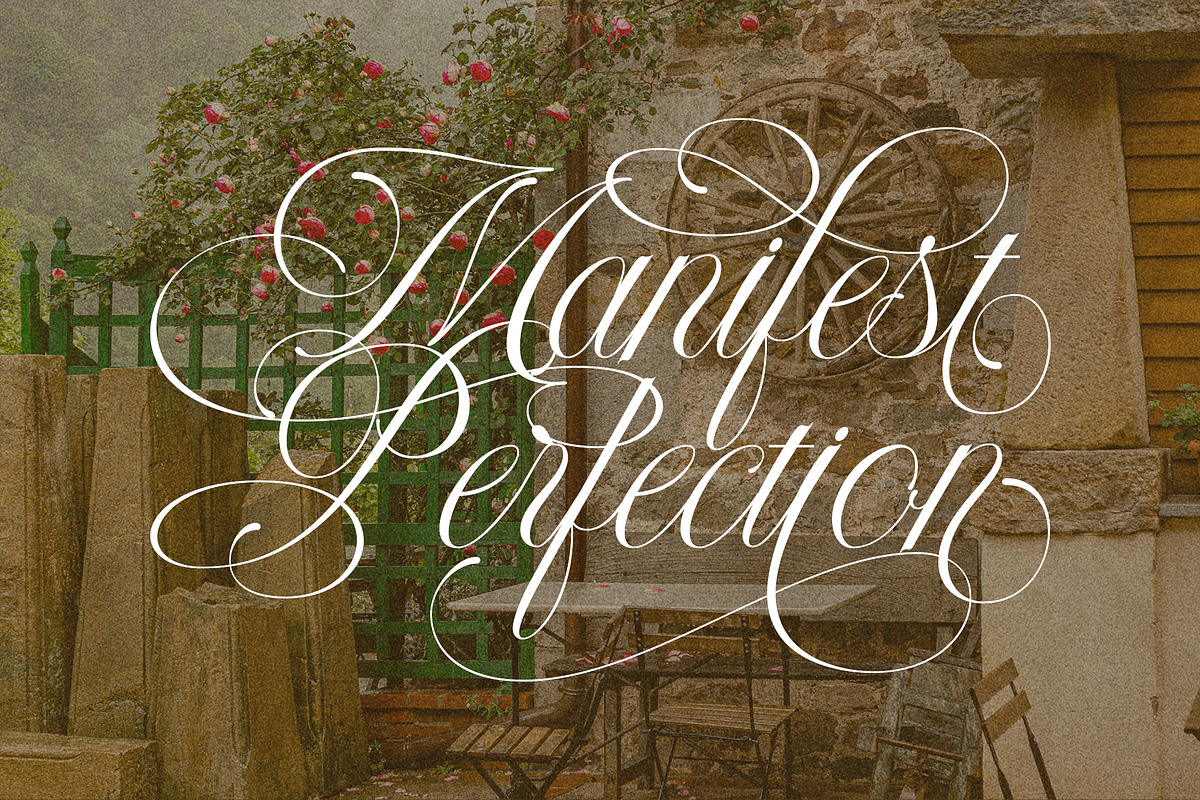LT Nouvelle Jardin – Romantic Script, a Script Font by Luminotype (Photo 3 of 10)