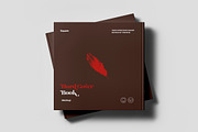 Hard Cover Square Book Mock-up, a Books & Magazine Mockup by Yogurt86 (Thumbnail 14 of 19)