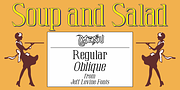 Soup and Salad JNL, a Serif Font by Jeff Levine Fonts (Thumbnail 1 of 5)