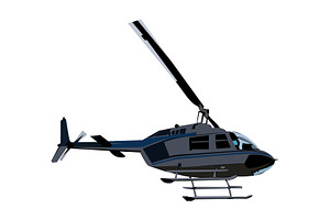Illustration of Helicopter, a Technology Illustration by Sumberpangan