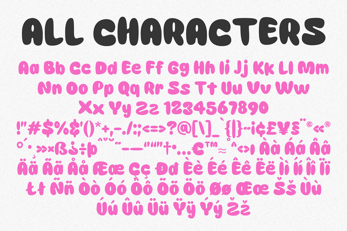 Monaz – Bubble Font, a Sans Serif Font by Craft Supply Co. (Photo 7 of 8)