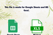 50/30/20 Monthly Budget Spreadsheet, a Templates & Theme by Designbudy (Thumbnail 6 of 9)