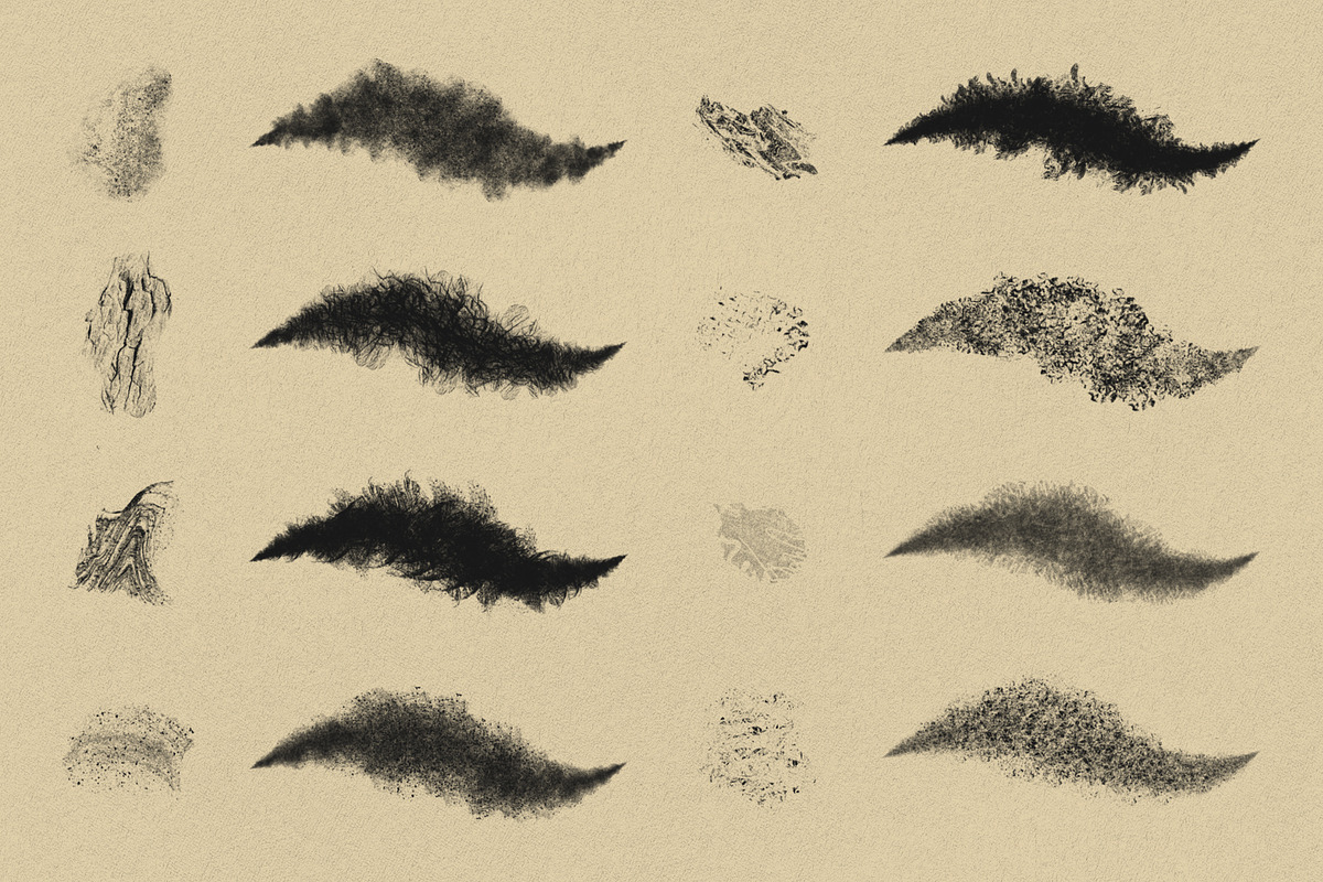 Grunge Textures Photoshop Brushes, a Brush Add-On by GRANCI STUDIOS (Photo 3 of 5)