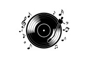 Vintage Vinyl Record & Turntable Bun, an Illustration by Creativeshirt (Thumbnail 31 of 31)
