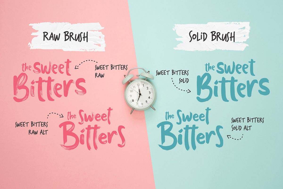 Sweet Bitters Fonts + EXTRAS! preview 2