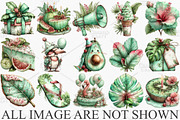 Tropical Lush Spring Green Birthday, an Illustration by Canvas Craft (Thumbnail 3 of 7)