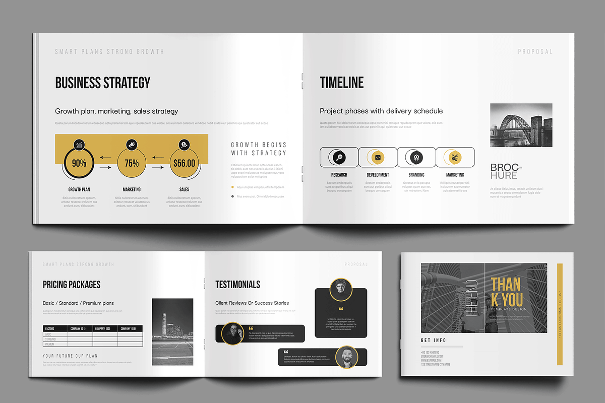 Business Proposal Template, a Brochure Template by MightyDesign (Photo 5 of 8)