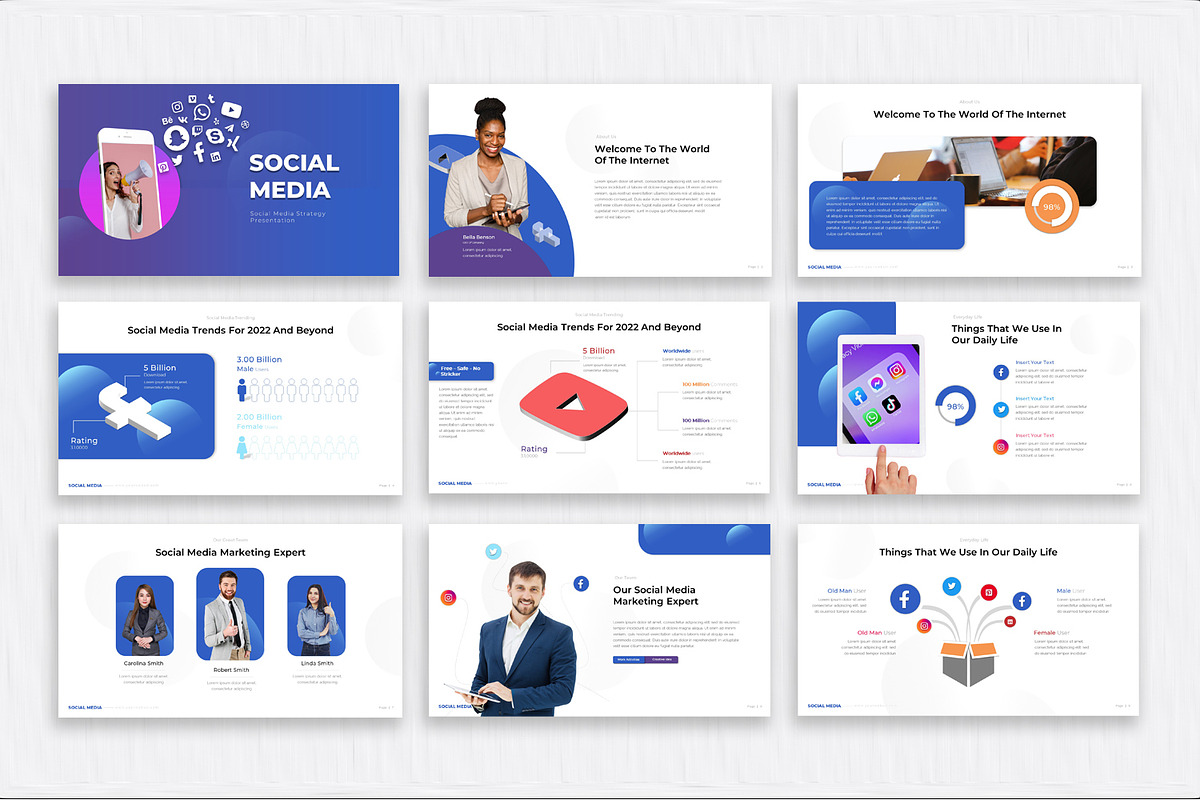 Social Media Strategy Presentation, a Presentation Template by SlideStack (Photo 2 of 5)
